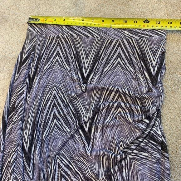ANTHROPOLOGIE Maeve purple ruched stretchy midi skirt size small - Picture 12 of 14